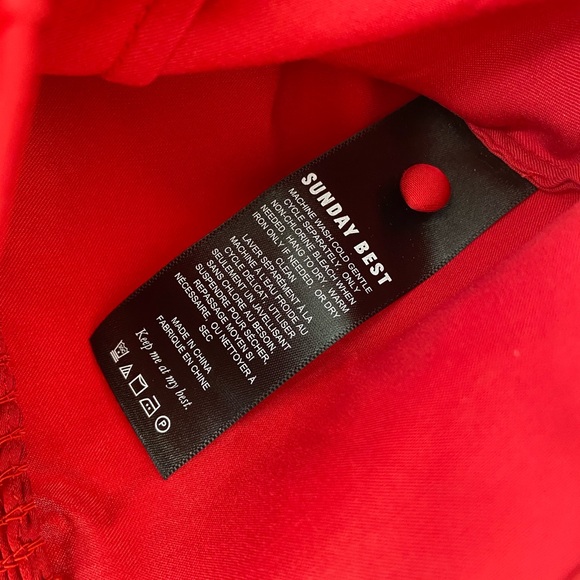 Sunday Best Tatiana Blouse in Crimson Red - Picture 8 of 8